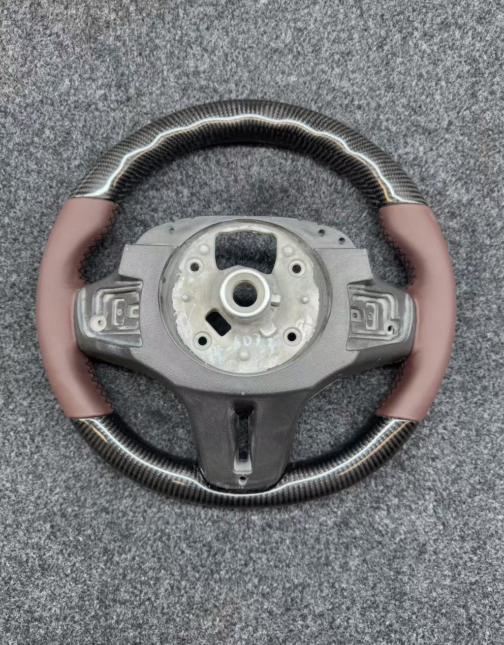 Aro de Volante Carbono y Cuero Marrón Mocha BMW G-Series