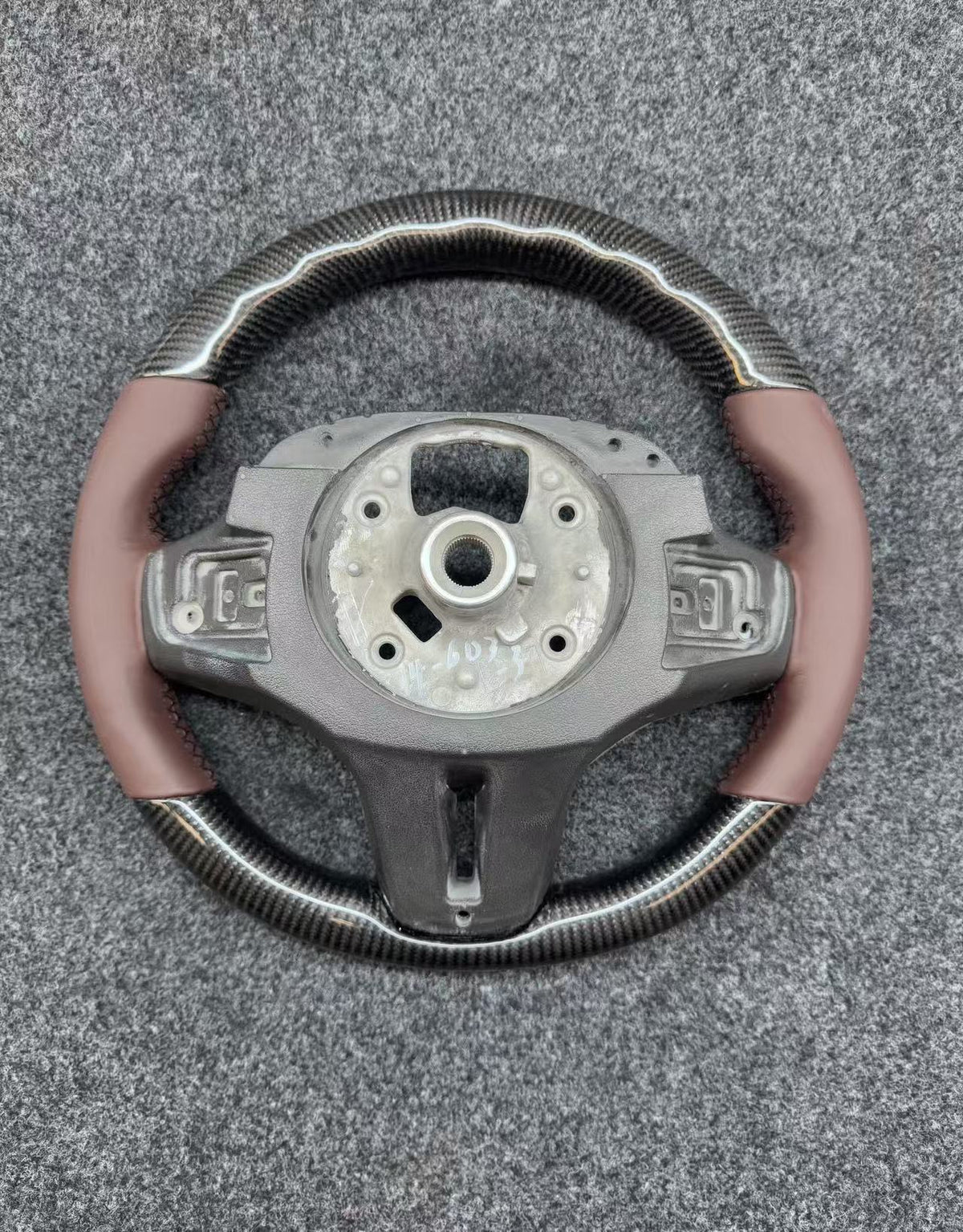 Aro de Volante Carbono y Cuero Marrón Mocha BMW G-Series