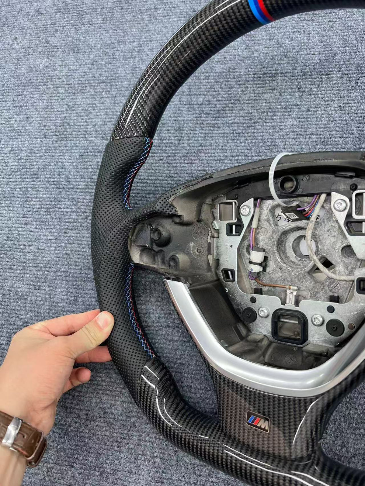 Volante Carbono y Cuero BMW Serie 5 F10 F11 F18 M Sport