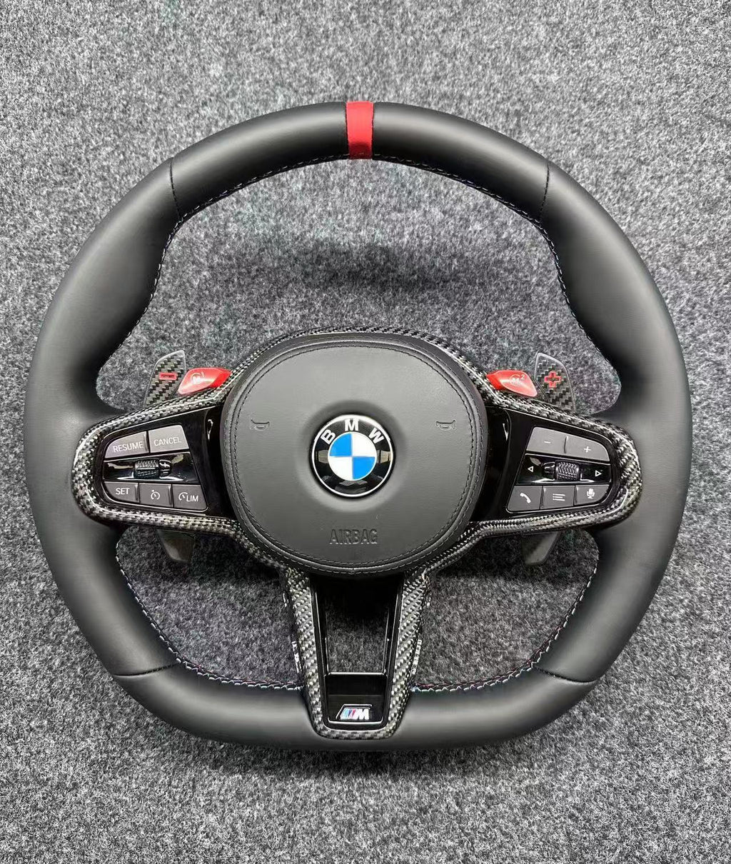 Volante Estilo CS Cuero Nappa o Alcantara y Moldura Carbono BMW F & G Series