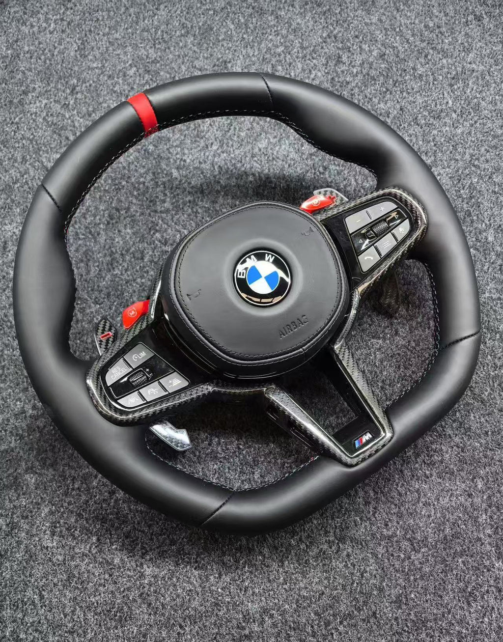 Volante Estilo CS Cuero Nappa o Alcantara y Moldura Carbono BMW F & G Series