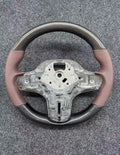 Aro de Volante Carbono y Cuero Marrón Mocha BMW G-Series