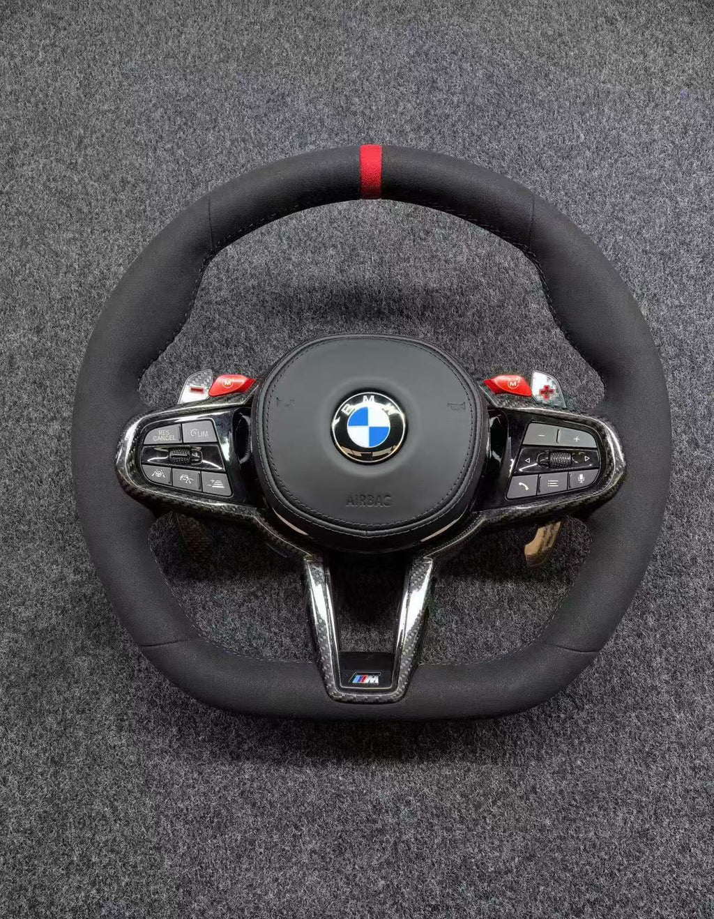 Volante Estilo CS Cuero Nappa o Alcantara y Moldura Carbono BMW F & G Series